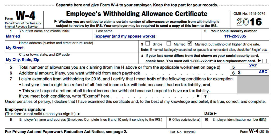 How To Fill Out W 4 Form Married Filing Jointly 2023 Printable Forms